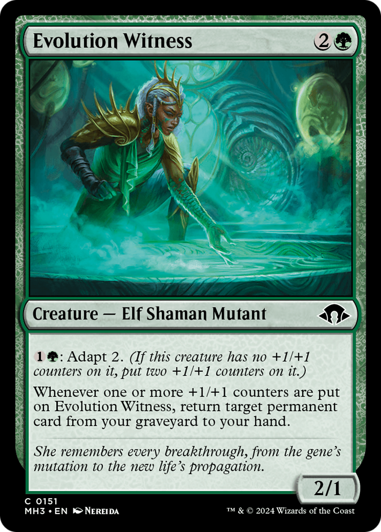 Evolution Witness (MH3-151) [Modern Horizons 3] MTG Single Wizards of the Coast