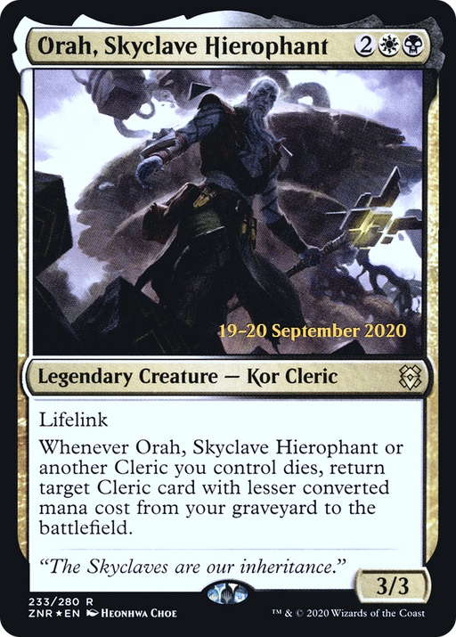Orah, Skyclave Hierophant (PRE-233) [Zendikar Rising Promos] Foil MTG Single Wizards of the Coast
