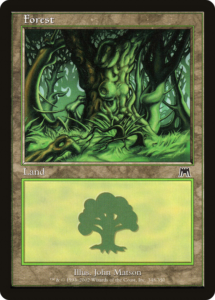 Forest (348) (ONS-348) [Onslaught] Foil MTG Single Wizards of the Coast