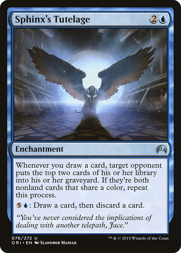 Sphinx's Tutelage (ORI-076) [Magic Origins] MTG Single Wizards of the Coast