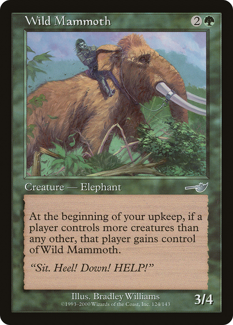 Wild Mammoth (NMS-124) [Nemesis] MTG Single Wizards of the Coast