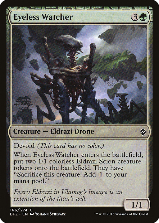 Eyeless Watcher (BFZ-166) [Battle for Zendikar] MTG Single Wizards of the Coast