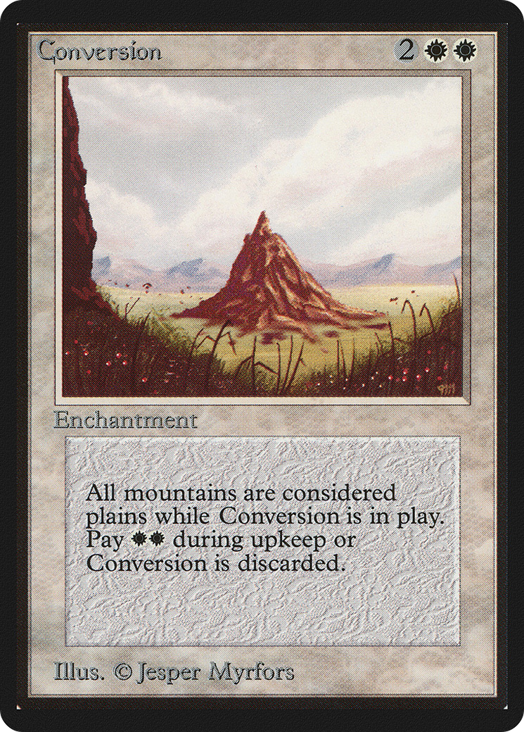 Conversion (LEB-) [Oldschool] Limited Edition Beta MTG Single Wizards of the Coast