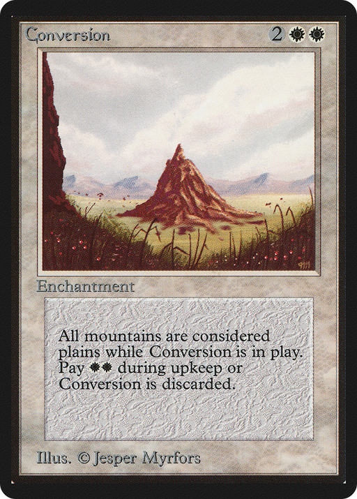 Conversion (LEB-) [Oldschool] Limited Edition Beta MTG Single Wizards of the Coast