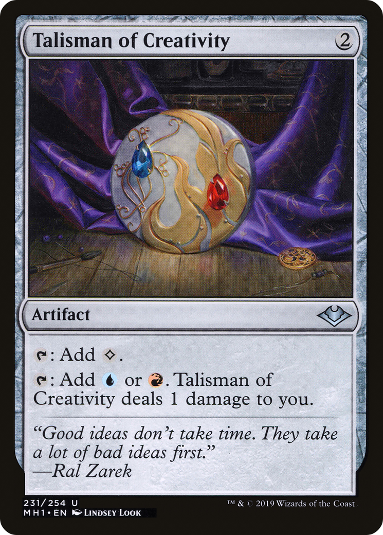 Talisman of Creativity (MH1-231) [Modern Horizons] Foil MTG Single Modern Horizons