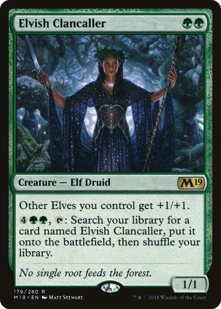 Elvish Clancaller (M19-179) [Core Set 2019] MTG Single Wizards of the Coast