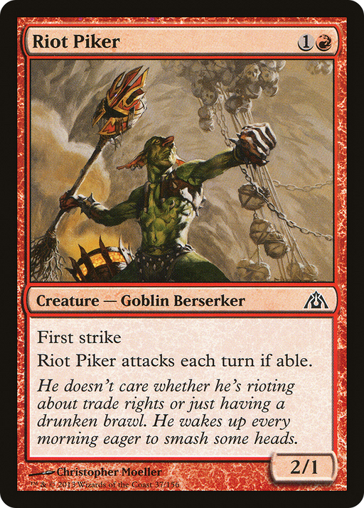 Riot Piker (DGM-037) [Dragon's Maze] Foil MTG Single Wizards of the Coast