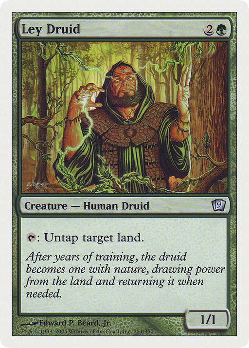 Ley Druid (9ED-251) [9th Edition] Foil MTG Single Wizards of the Coast