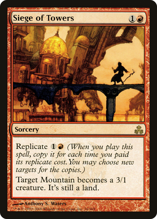 Siege of Towers (GPT-076) [Guildpact] Foil MTG Single Wizards of the Coast