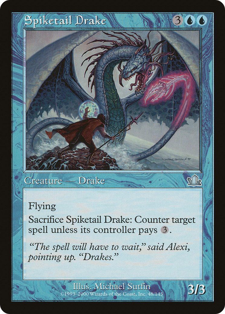 Spiketail Drake (PCY-048) [Prophecy] Foil MTG Single Wizards of the Coast