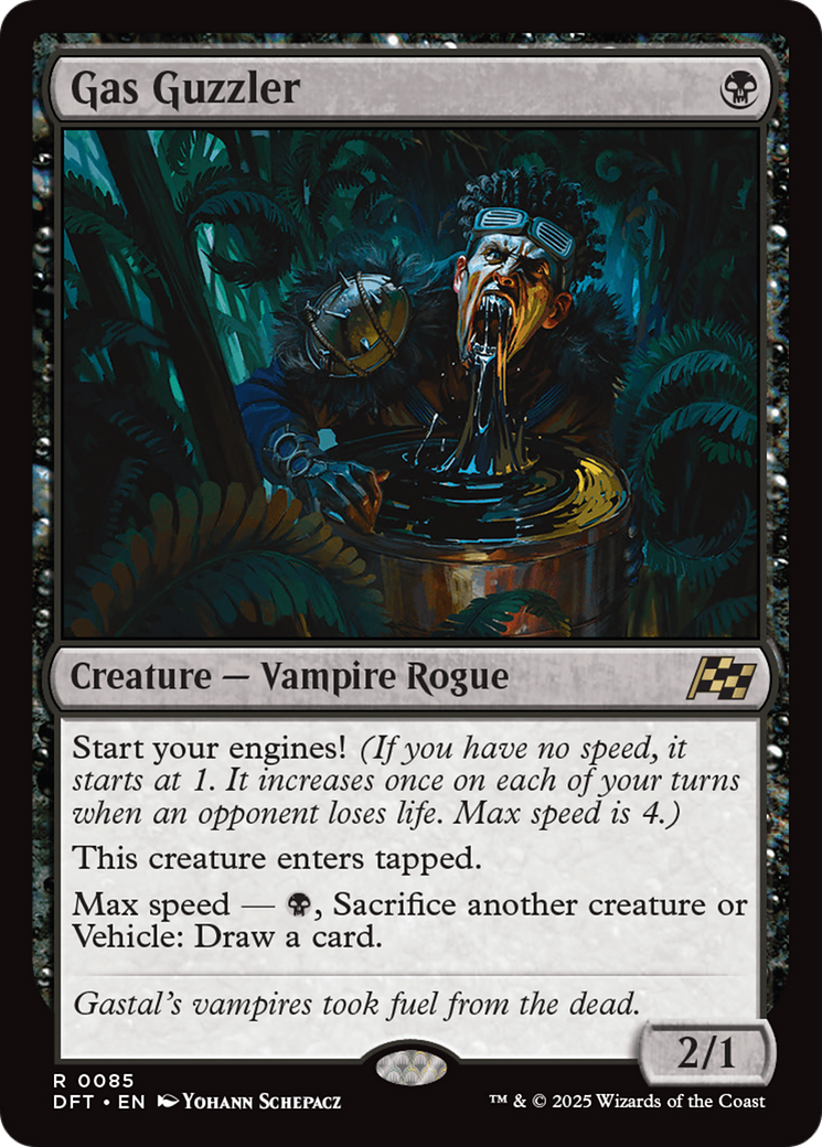 Gas Guzzler (DFT-085) [Aetherdrift] Foil MTG Single Wizards of the Coast