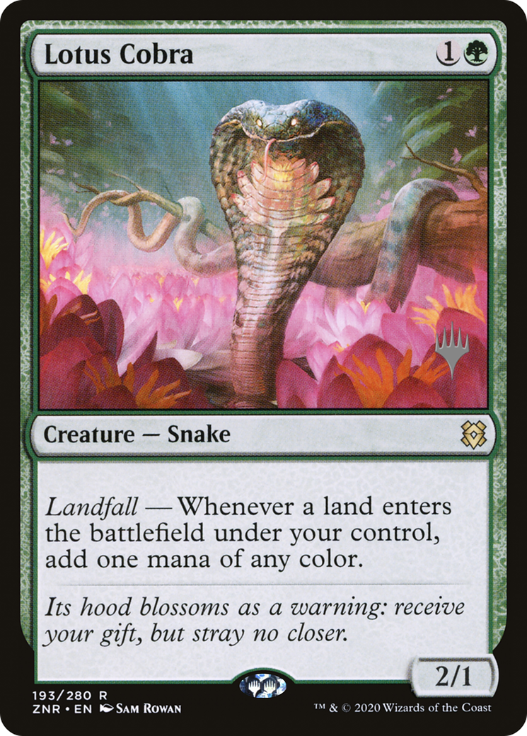 Lotus Cobra (Promo Pack) [Zendikar Rising Promos] MTG Single Magic: The Gathering