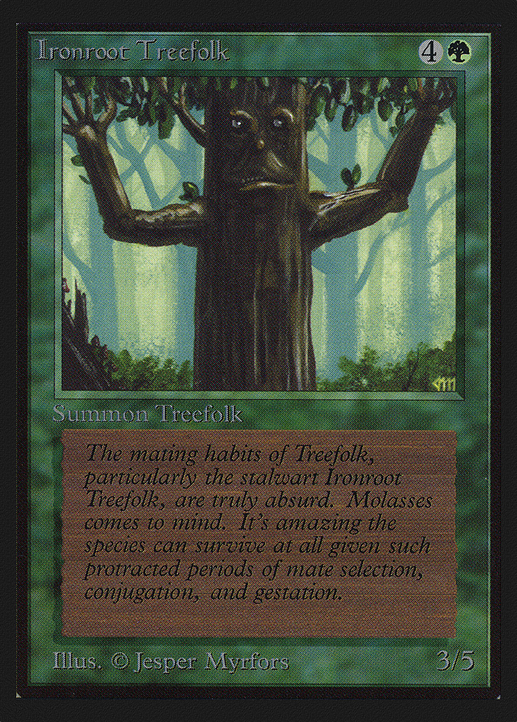 Ironroot Treefolk (IED-204) [Intl. Collectors' Edition] MTG Single Wizards of the Coast
