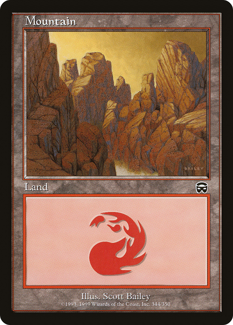 Mountain (MMQ-344) [Mercadian Masques] Foil MTG Single Wizards of the Coast