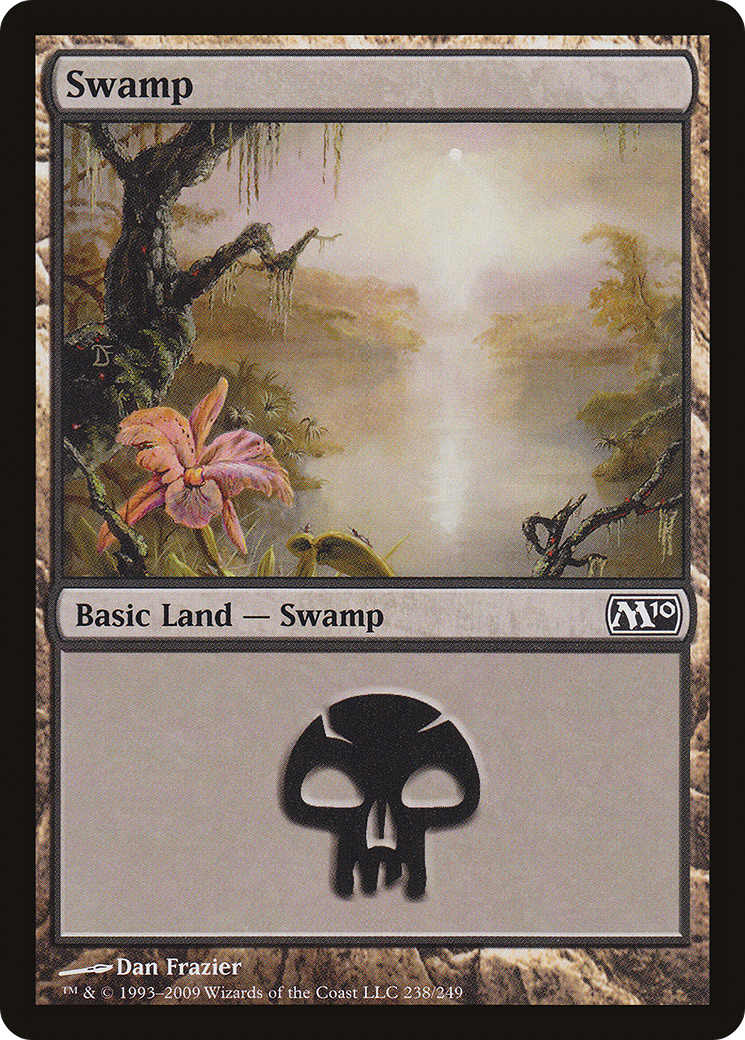 Swamp (238) (M10-238) [Magic 2010] Foil MTG Single Wizards of the Coast