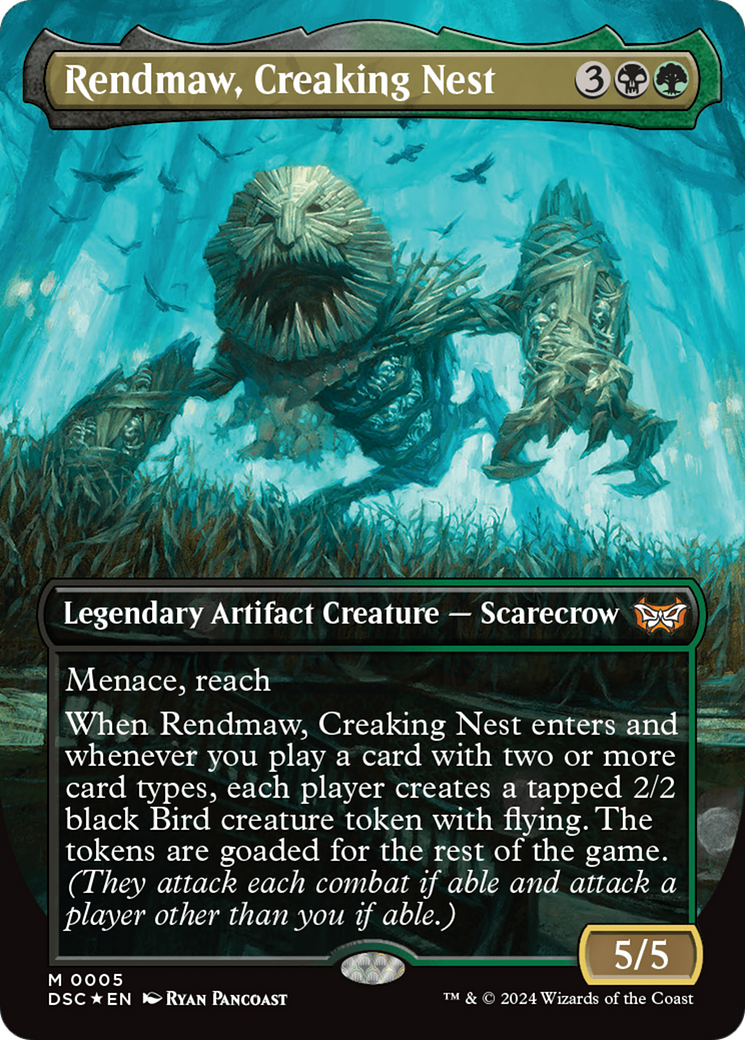 Rendmaw, Creaking Nest (DSC-005) [Duskmourn: House of Horror Commander] (Borderless) Foil MTG Single Wizards of the Coast