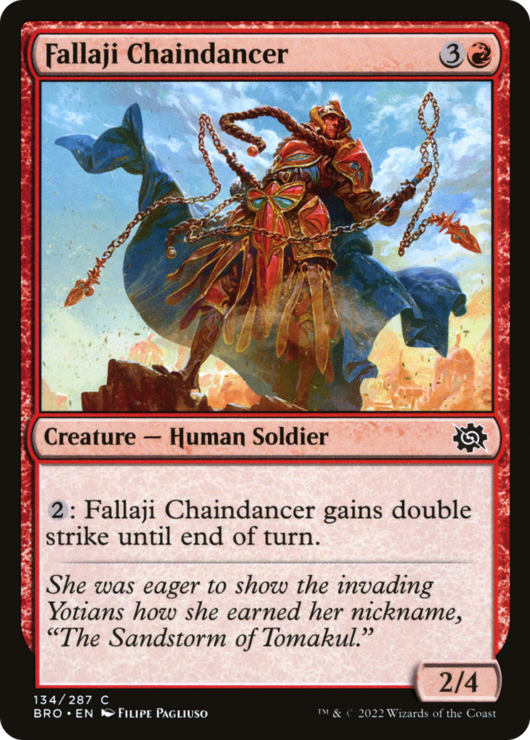 Fallaji Chaindancer (BRO-134) [The Brothers' War] Foil MTG Single Wizards of the Coast