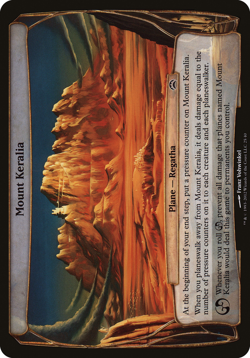 Mount Keralia (Planechase 2012) (OVER-025) [Oversized] Planechase 2012 Planes Foil MTG Single Wizards of the Coast