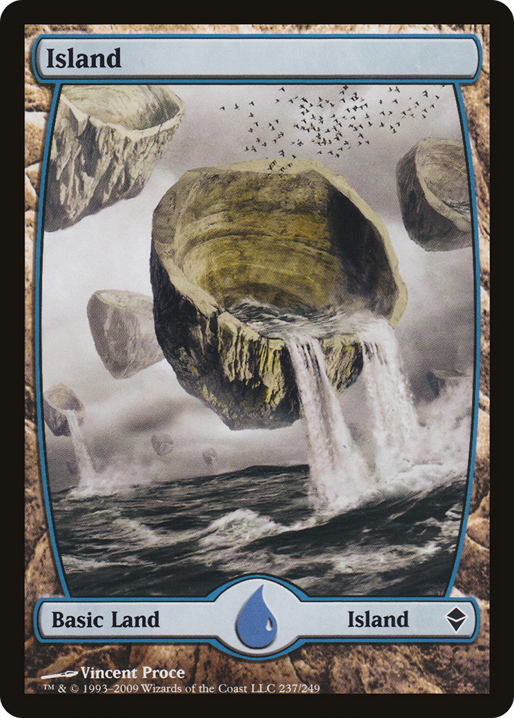 Island (ZEN-237) [Zendikar] Foil MTG Single Wizards of the Coast