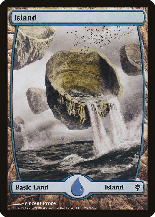 Island (ZEN-237) [Zendikar] Foil MTG Single Wizards of the Coast