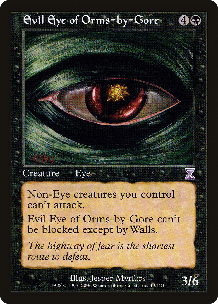 Evil Eye of Orms-by-Gore (TSB-042) [Time Spiral Timeshifted] MTG Single Wizards of the Coast