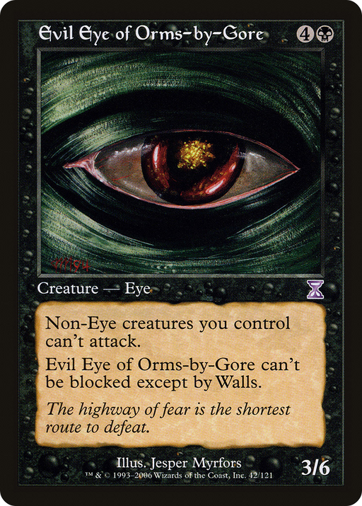 Evil Eye of Orms-by-Gore (TSB-042) [Time Spiral Timeshifted] MTG Single Wizards of the Coast