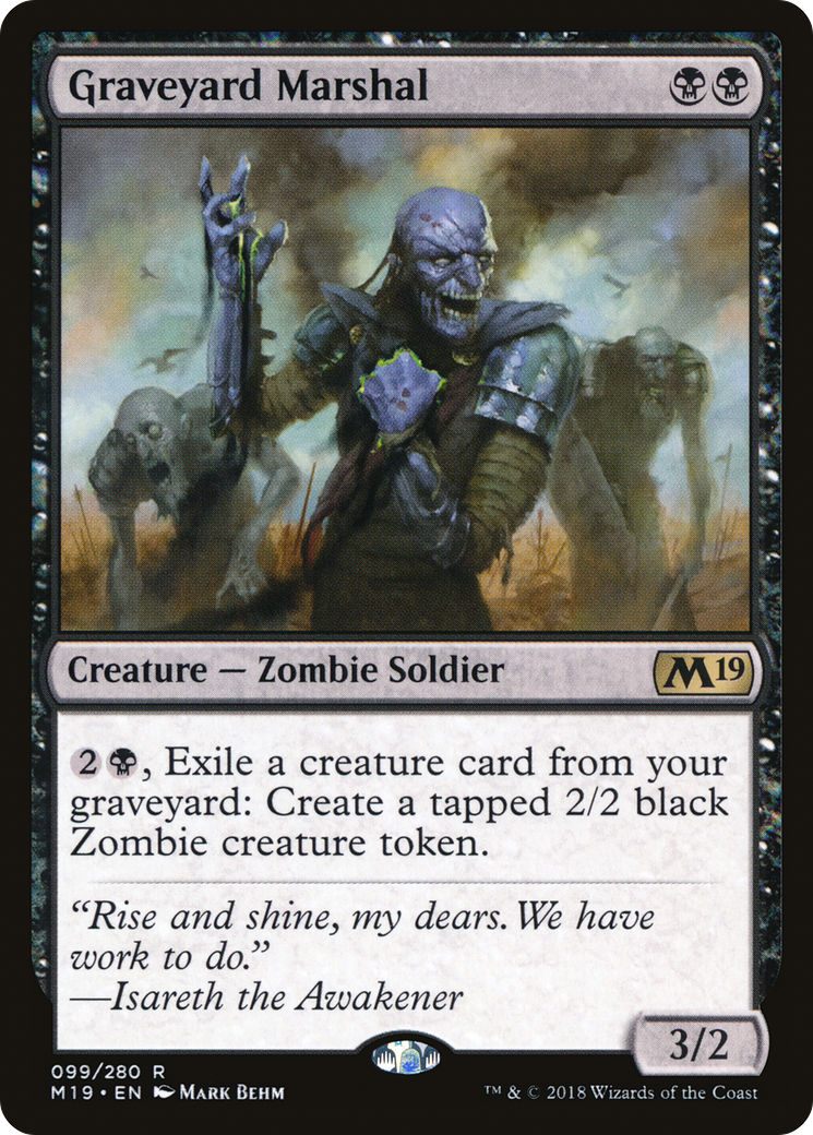 Graveyard Marshal (M19-099) [Core Set 2019] MTG Single Wizards of the Coast