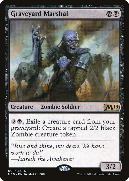 Graveyard Marshal (M19-099) [Core Set 2019] MTG Single Wizards of the Coast