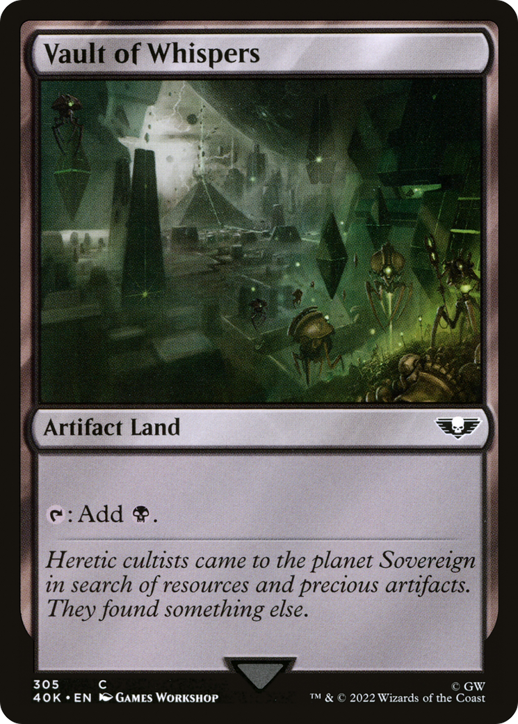 Vault of Whispers (40K-305) [Warhammer 40,000 Commander] MTG Single Wizards of the Coast