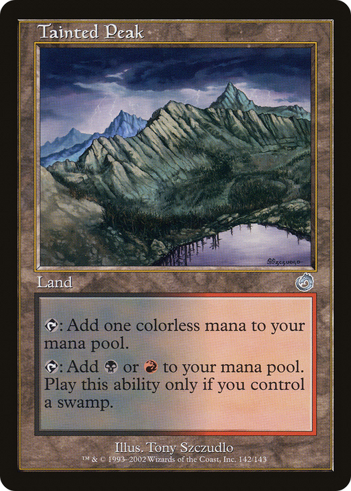 Tainted Peak (TOR-142) [Torment] MTG Single Wizards of the Coast