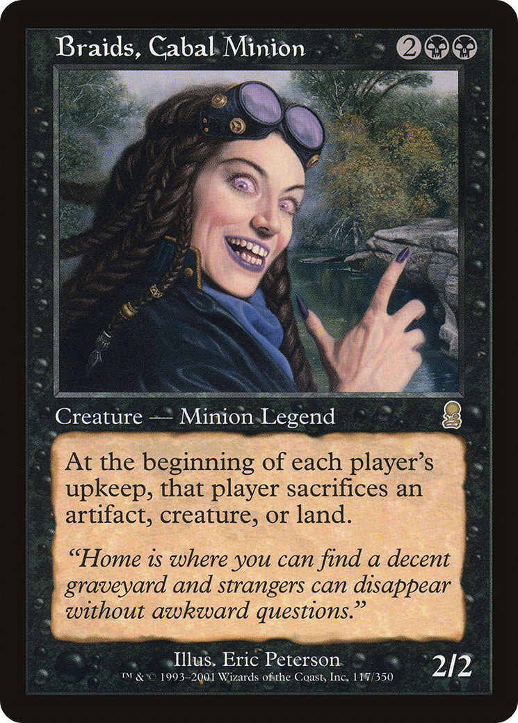 Braids, Cabal Minion (ODY-117) [Odyssey] Foil MTG Single Wizards of the Coast