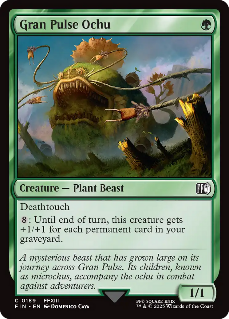 Gran Pulse Ochu (FIN-189) [FINAL FANTASY] Foil MTG Single Wizards of the Coast