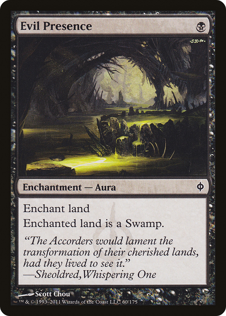 Evil Presence (NPH-060) [New Phyrexia] MTG Single Wizards of the Coast