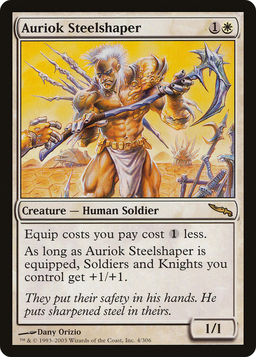Auriok Steelshaper (MRD-004) [Mirrodin] MTG Single Wizards of the Coast