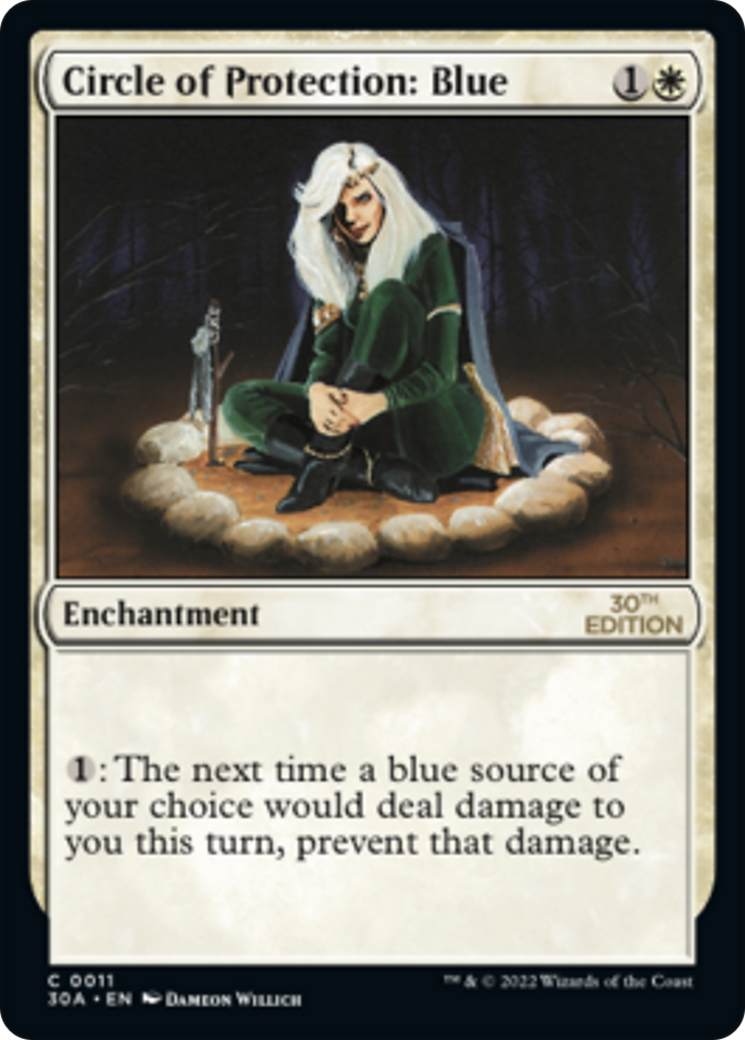 Circle of Protection: Blue (30A-011) [30th Anniversary Edition] MTG Single Wizards of the Coast