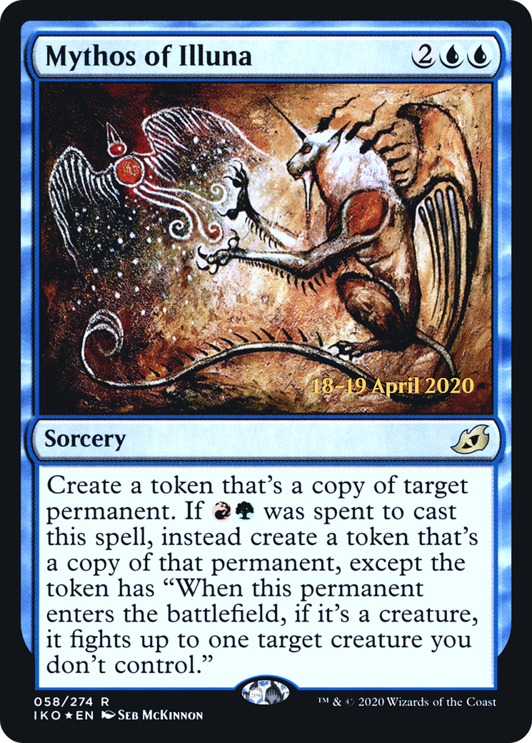 Mythos of Illuna (PRE-058) [Ikoria: Lair of Behemoths Promos] Foil MTG Single Wizards of the Coast