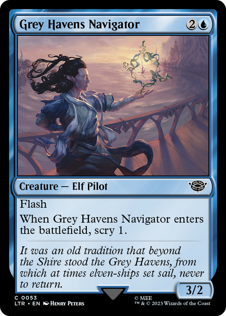 Grey Havens Navigator (LTR-053) [The Lord of the Rings: Tales of Middle-earth] MTG Single Wizards of the Coast