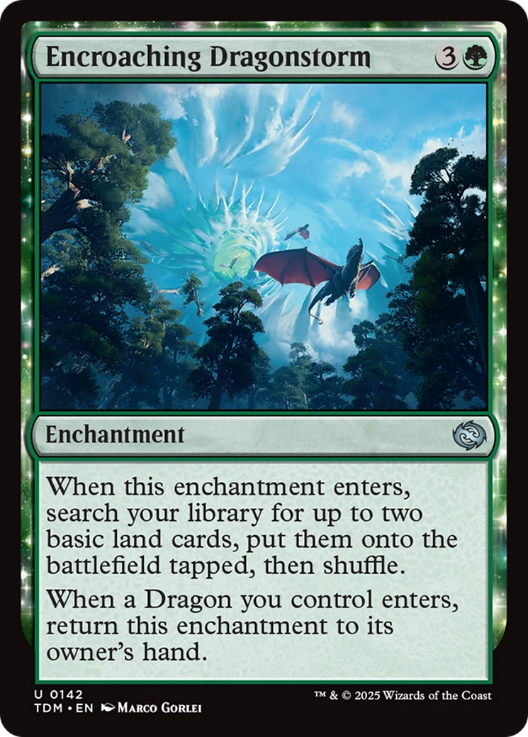 Encroaching Dragonstorm (TDM-142) [Tarkir: Dragonstorm] Foil MTG Single Wizards of the Coast
