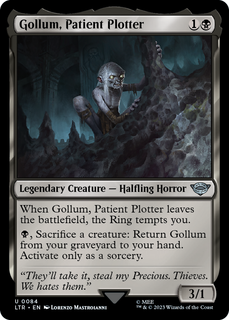 Gollum, Patient Plotter (LTR-084) [The Lord of the Rings: Tales of Middle-earth] MTG Single Wizards of the Coast