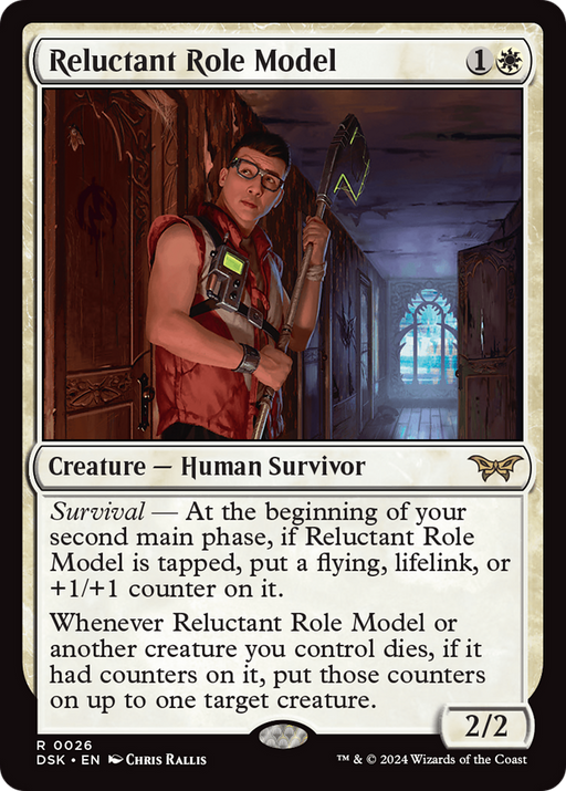 Reluctant Role Model (0026) (DSK-026) [Duskmourn: House of Horror] MTG Single Wizards of the Coast