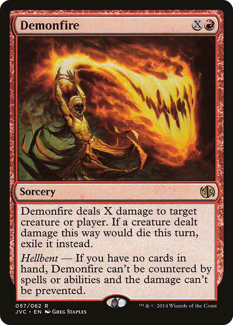 Demonfire (DD3-057) [Misc] Duel Decks Anthology: Jace vs. Chandra MTG Single Wizards of the Coast