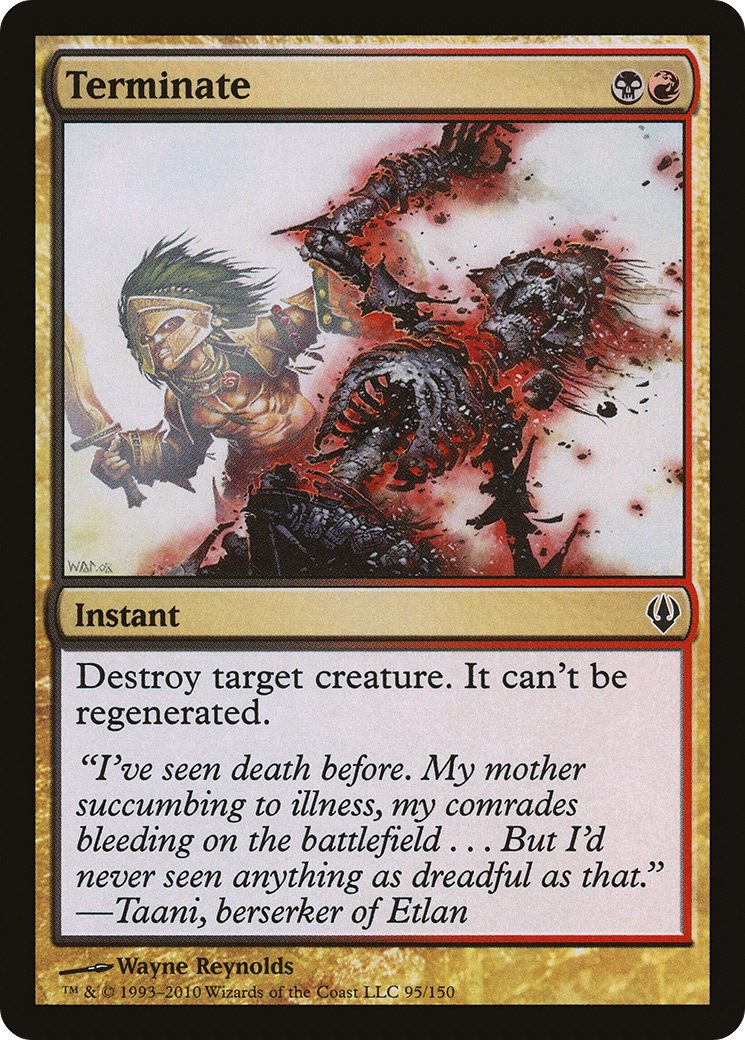 Terminate (ARC-095) [Misc] Archenemy MTG Single Wizards of the Coast