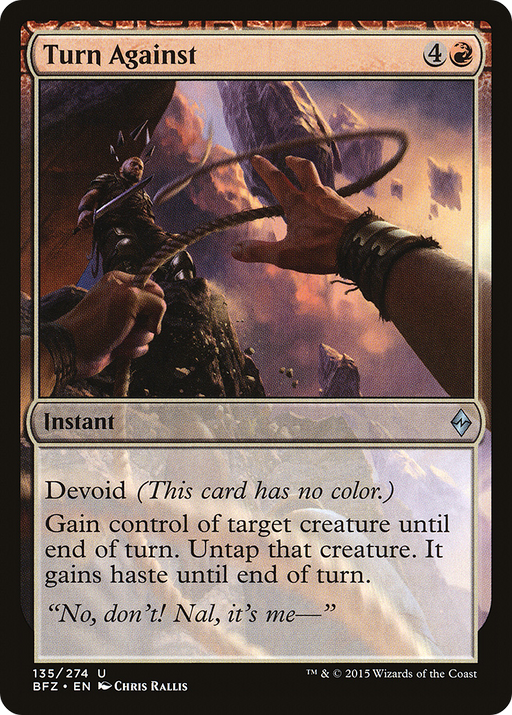 Turn Against (BFZ-135) [Battle for Zendikar] MTG Single Wizards of the Coast