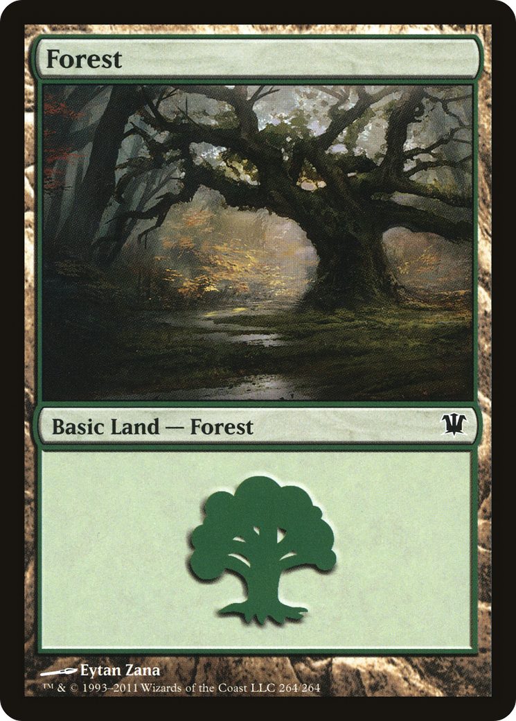 Forest (264) (ISD-264) [Innistrad] Foil MTG Single Wizards of the Coast