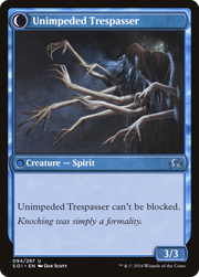 Uninvited Geist (SOI-094) [Shadows over Innistrad] Foil MTG Single Wizards of the Coast