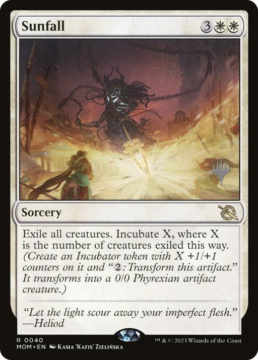 Sunfall (PPMOM-040) [March of the Machine Promos] MTG Single Wizards of the Coast
