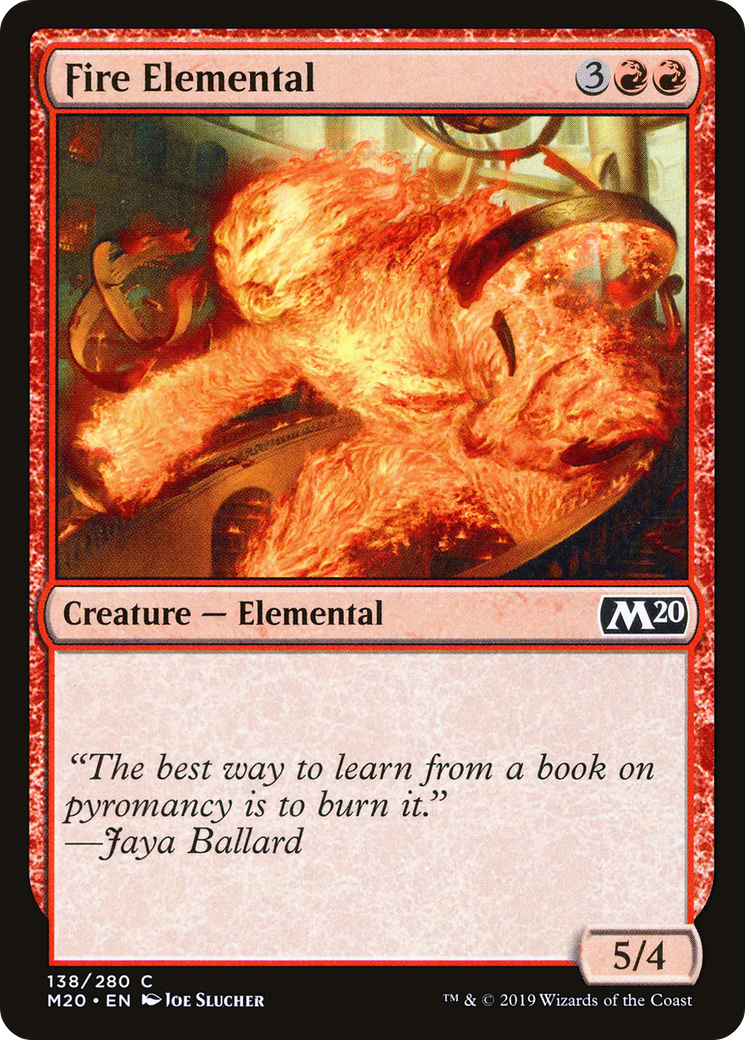 Fire Elemental (M20-138) [Core Set 2020] MTG Single Wizards of the Coast
