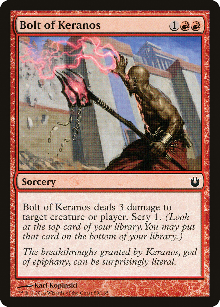 Bolt of Keranos (BNG-089) [Born of the Gods] Foil MTG Single Wizards of the Coast