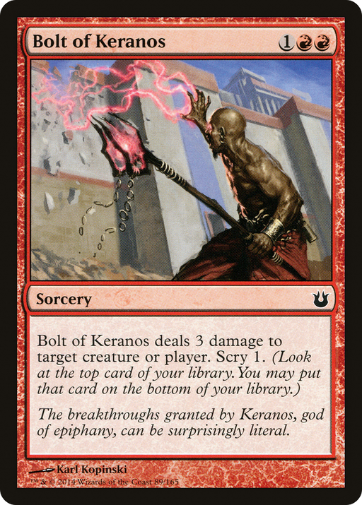 Bolt of Keranos (BNG-089) [Born of the Gods] MTG Single Wizards of the Coast