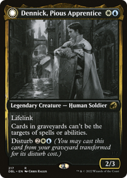 Dennick, Pious Apprentice // Dennick, Pious Apparition (DBL-217) [Innistrad: Double Feature] MTG Single Wizards of the Coast